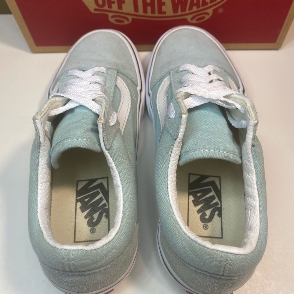 🔥 VANS OFF THE WALL LIGHT BLUE LOW SKATE SHOES WOMENS SIZE 5 MENS SIZE 3.5 - Picture 8 of 12
